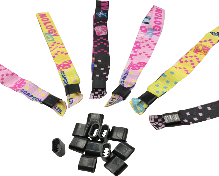 Displayed Image Custom Fabric Wristbands