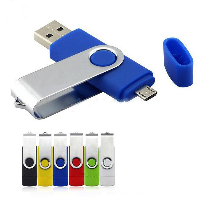 Displayed Image USB 2.0 OTG Swivel Flash Drive