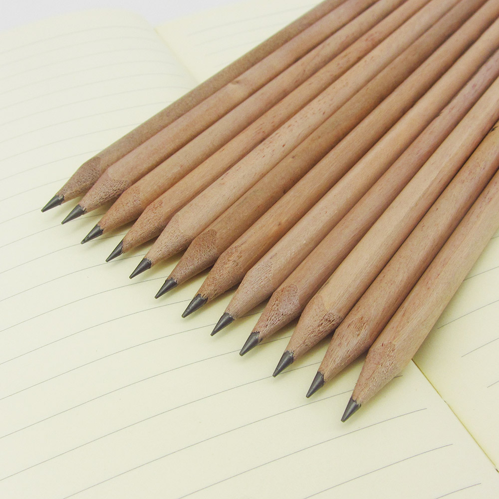 Displayed Image Natural Wooden Pencils