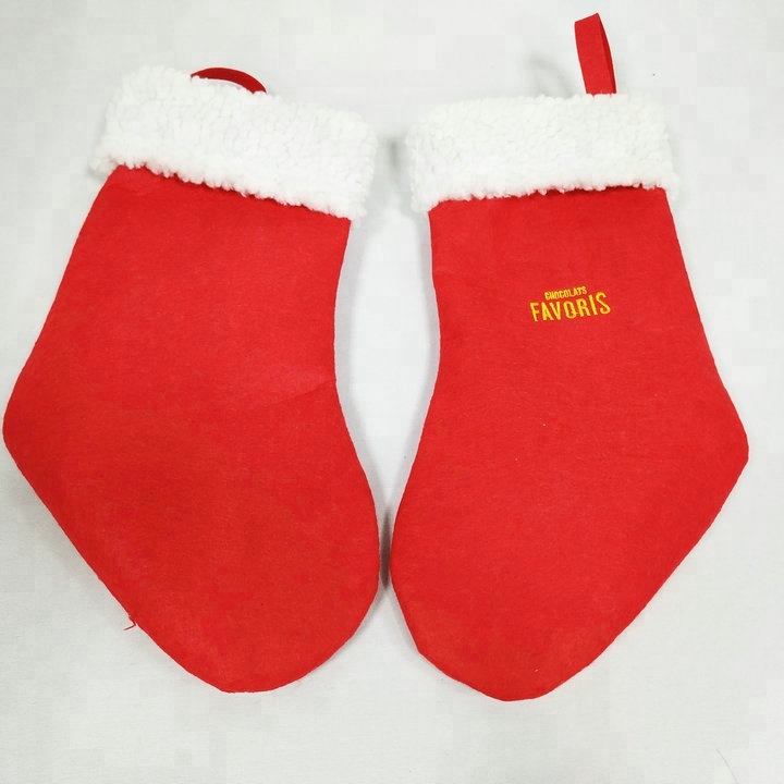 Displayed Image Santa Decoration Socks