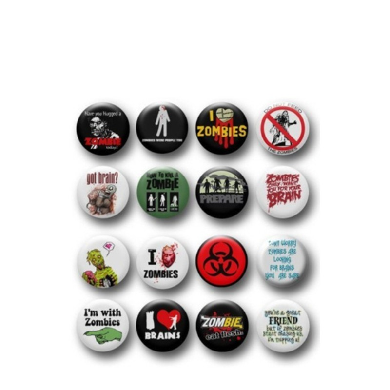 Displayed Image 1.5 inch Round Pin Buttons