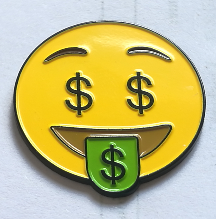 Displayed Image Emoji Lapel Pins