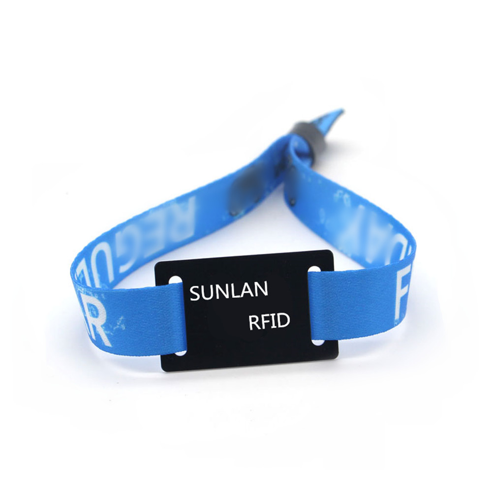 Displayed Image RFID Woven Wristbands