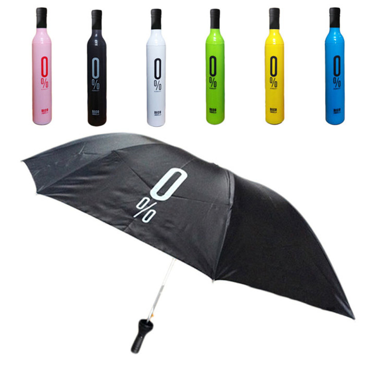Displayed Image Wine Bottle Umbrella