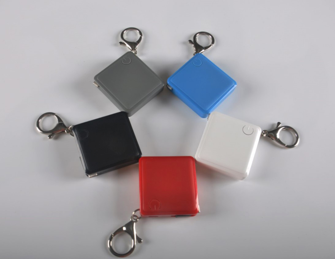 Displayed Image Mini Key Chain Power Bank w/ 2 in 1 Cable