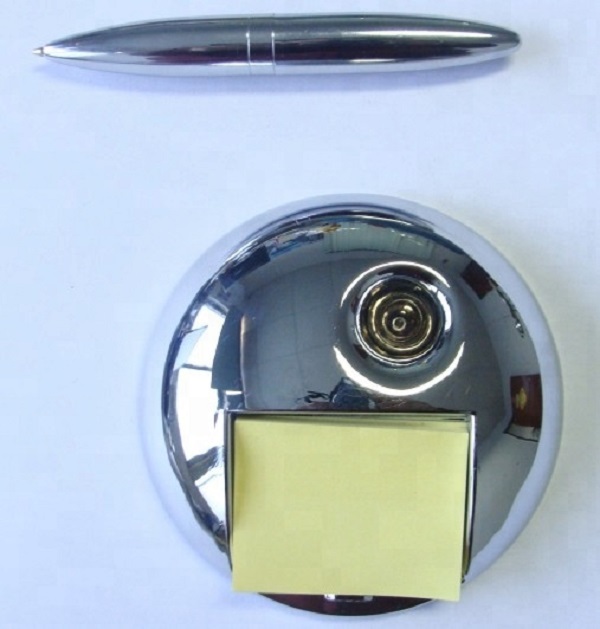 Displayed Image Ballpoint Pen with Magnetic Base and Sticky Note
