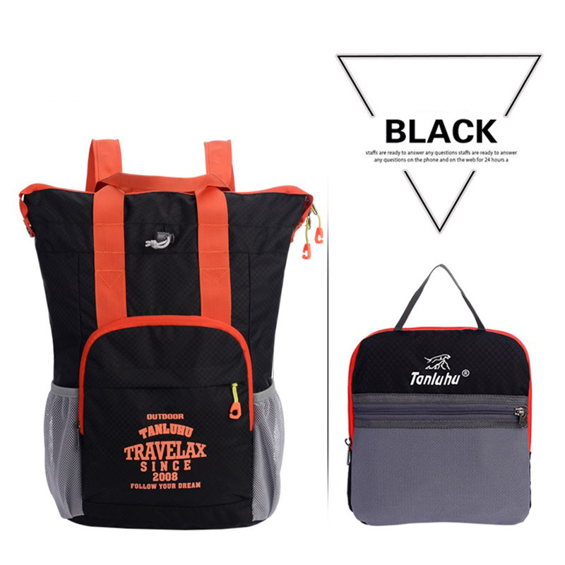 Displayed Image Multi Function Foldable Backpack with Handle