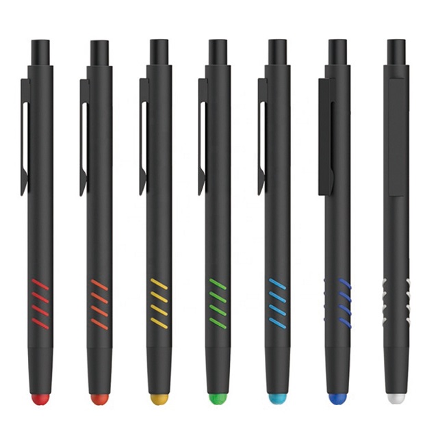 Displayed Image Slim Click Touch Screen Stylus Metal Ballpoint P