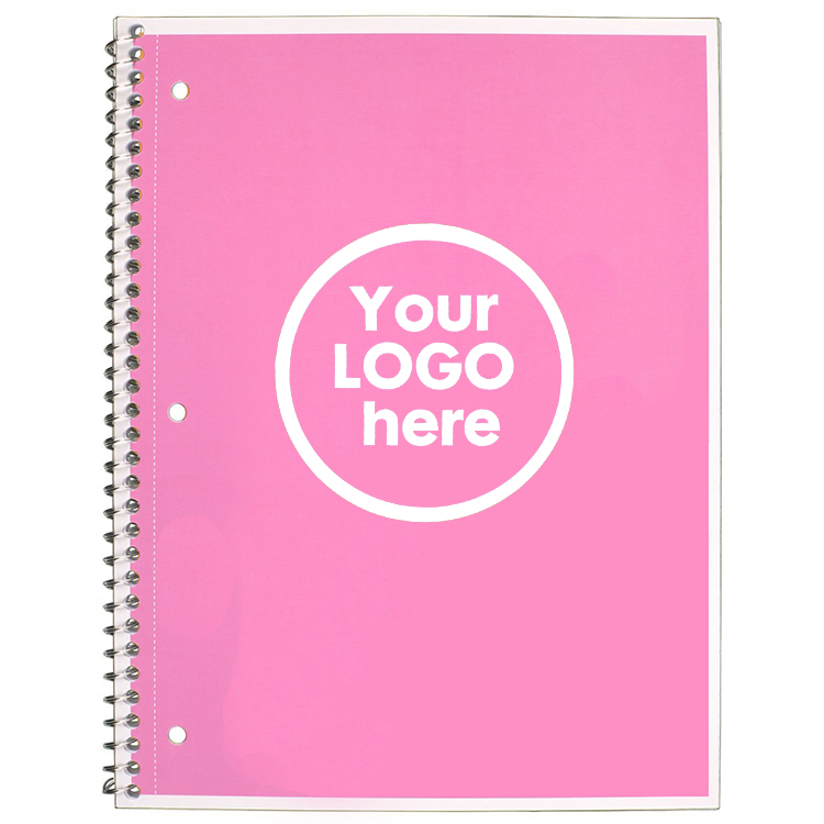 Displayed Image Pastel Color Spiral Notebook