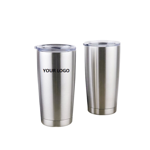 Displayed Image Stainless Steel Tumbler with Lid 20 oz