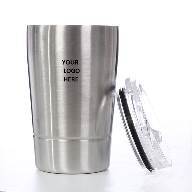 Displayed Image Kids Stainless Steel Tumbler with Lid and Straw 8 oz