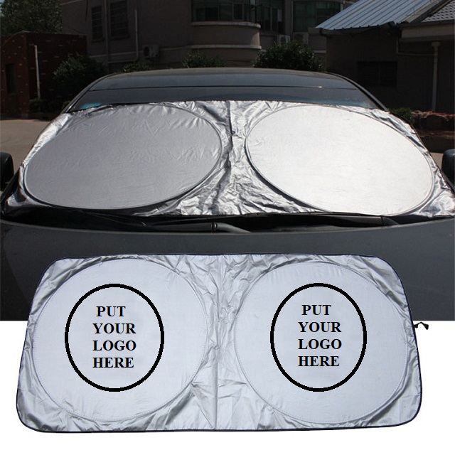 Displayed Image Foldable Car Sunshade