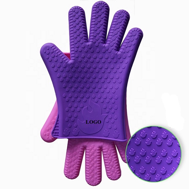 Displayed Image Oven & BBQ Silicone Gloves