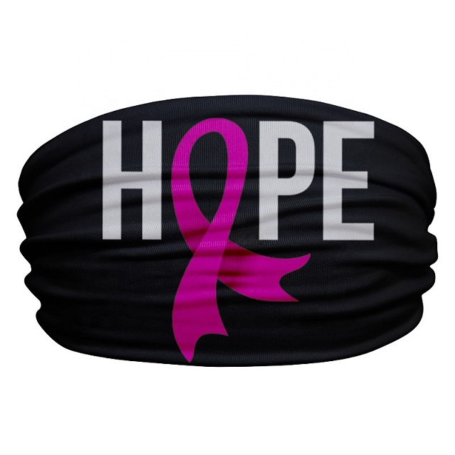 Displayed Image Breast Cancer Awareness Sweatband