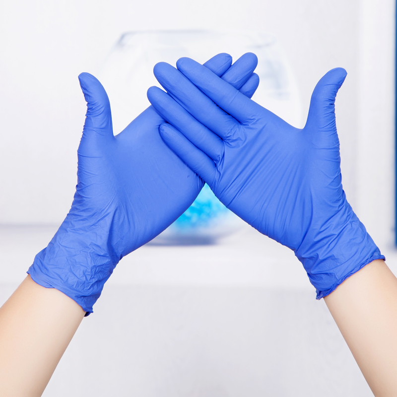 Displayed Image Disposable Nitrile Gloves