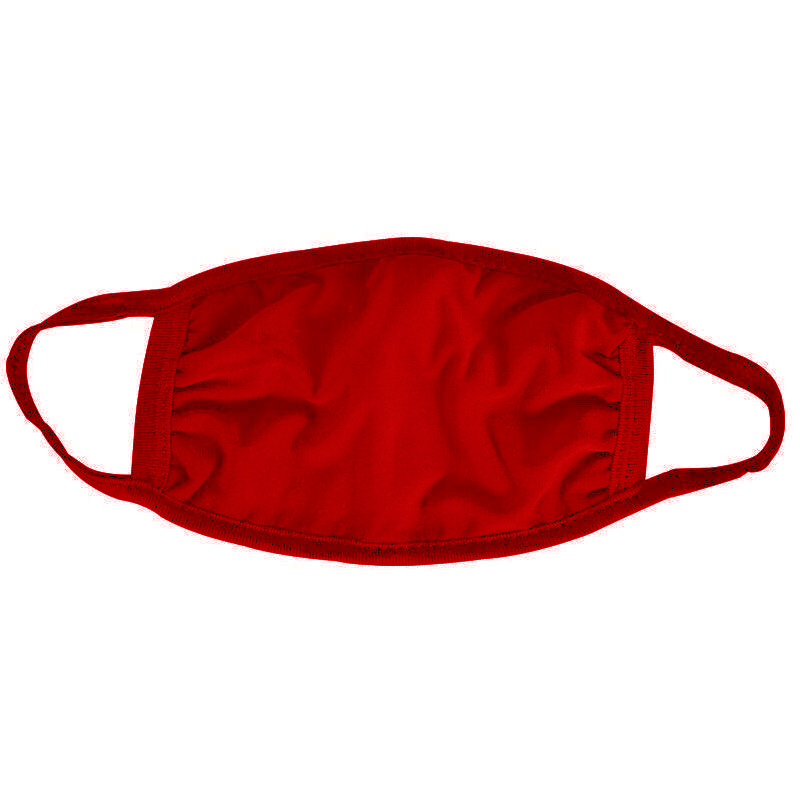 Displayed Image Red Cotton Face Mask