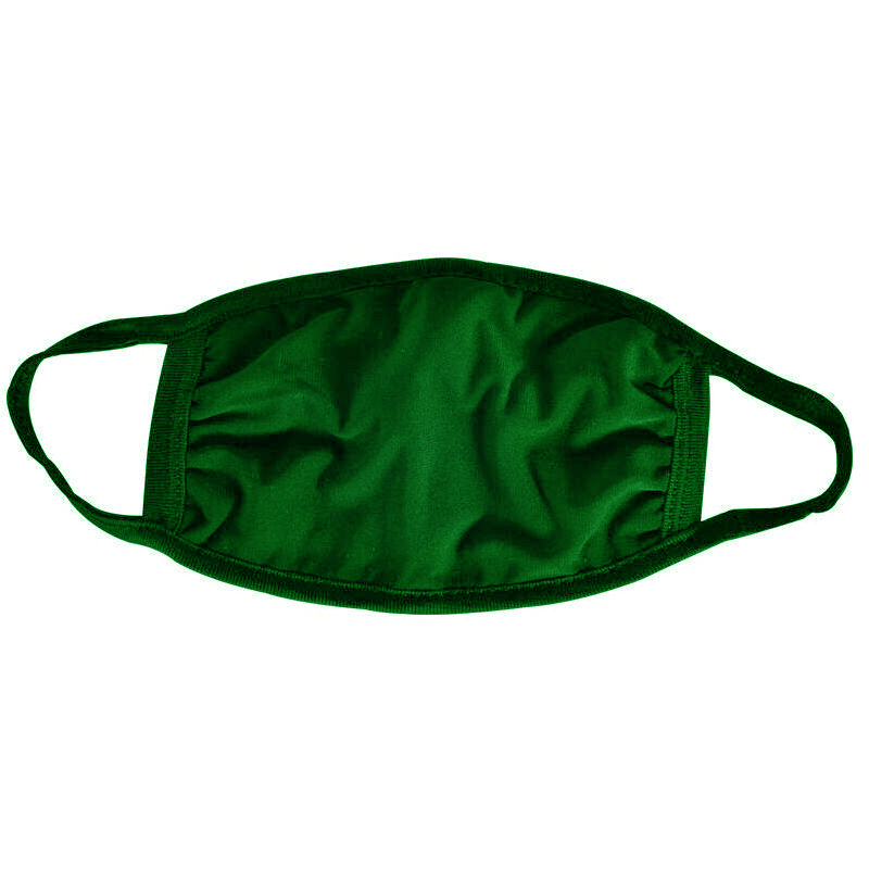 Displayed Image Green Cotton Face Mask