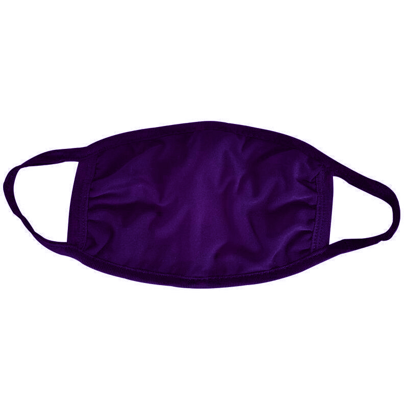 Displayed Image Purple Cotton Face Mask