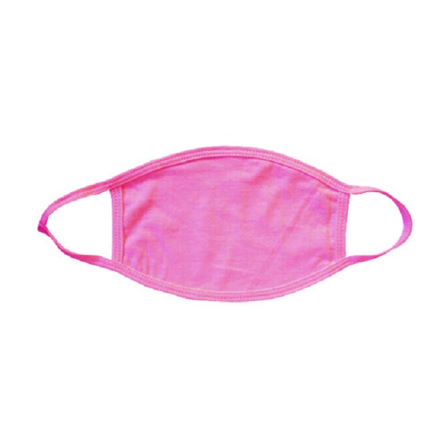 Displayed Image Pink Blank Breast Cancer Awareness Cotton Face Mask