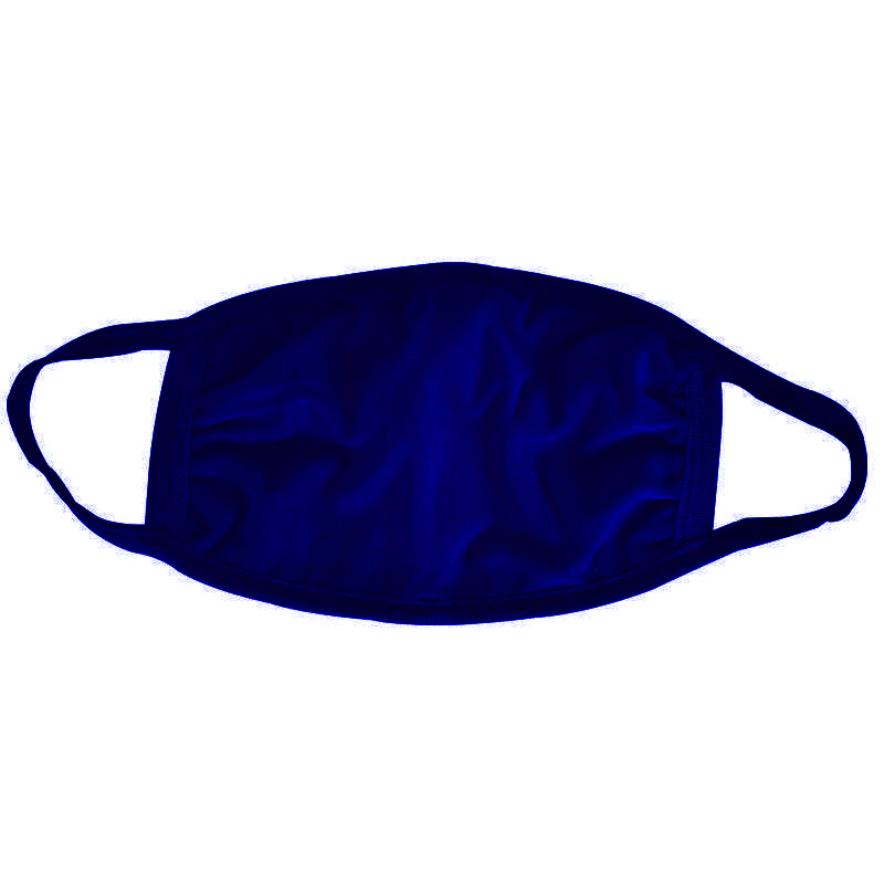 Displayed Image Royal Blue Cotton Face Mask
