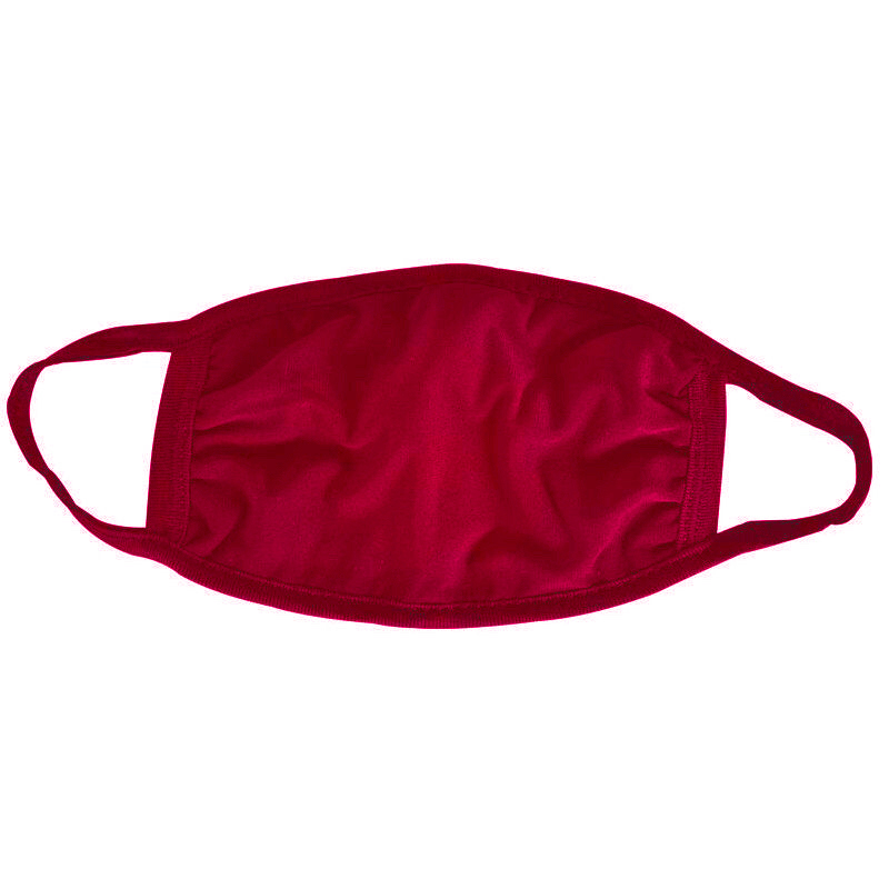 Displayed Image Maroon Cotton Face Mask