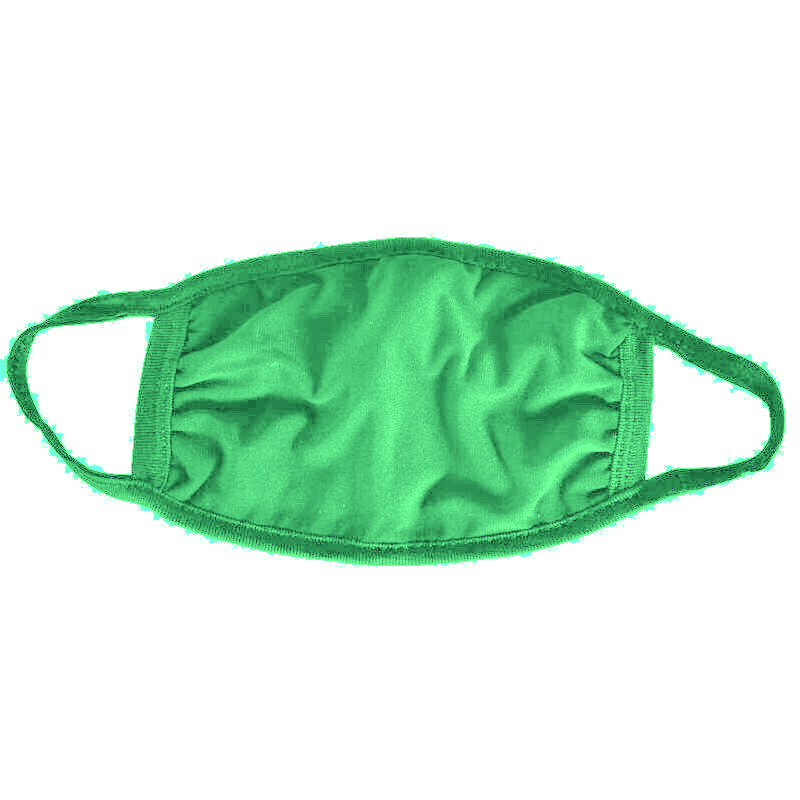 Displayed Image Light Green Cotton Face Mask