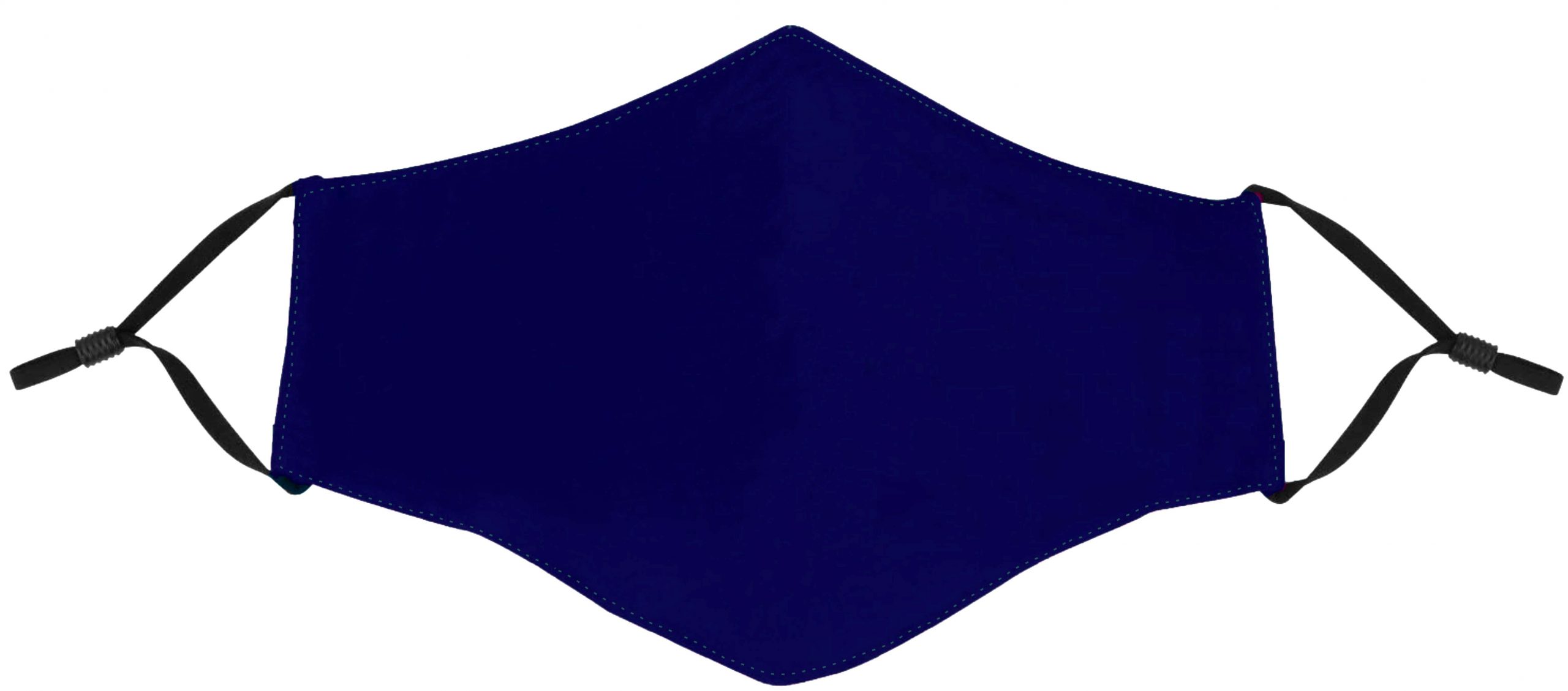 Displayed Image Royal Blue Mask with Adjustable Ear Loops