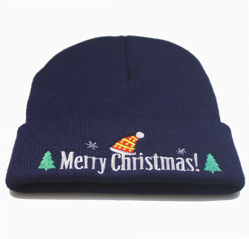 Displayed Image Christmas Knitted Beanie