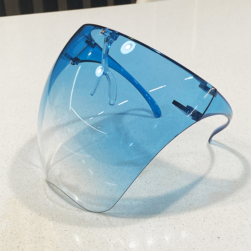Displayed Image Face Shield Glasses