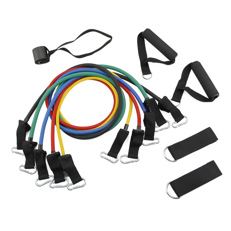 Displayed Image Resistance Bands with Carabiner