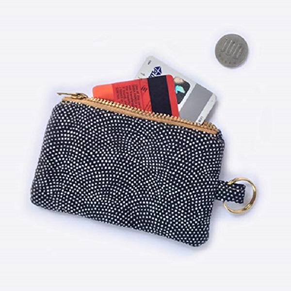 Displayed Image Coin Pouch with Clear ID Slot and Ring