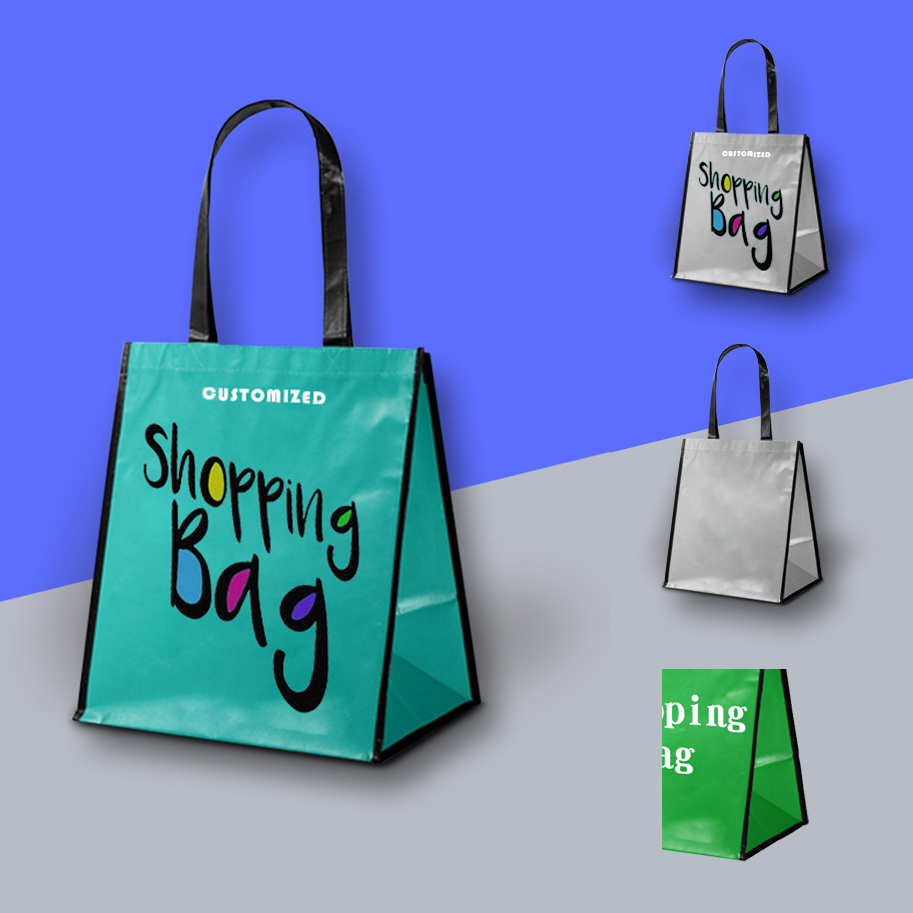 Displayed Image Non-Woven Small Tote Bag for Gifts