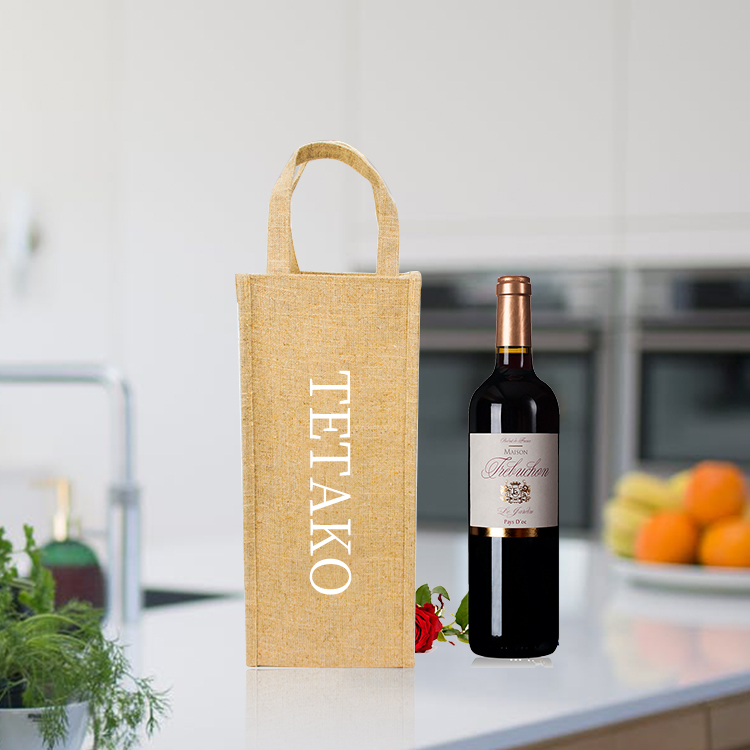 Displayed Image Wine Stopper with Tote Bag