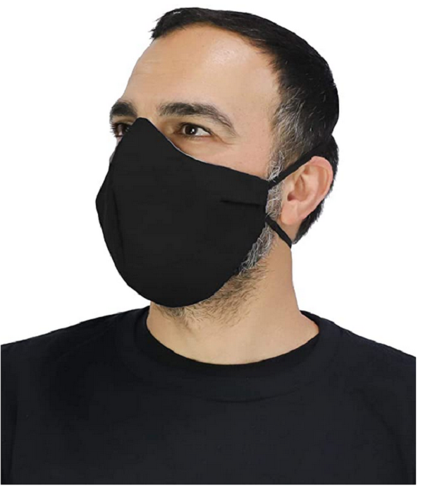 Displayed Image Face Mask with Overhead Loops