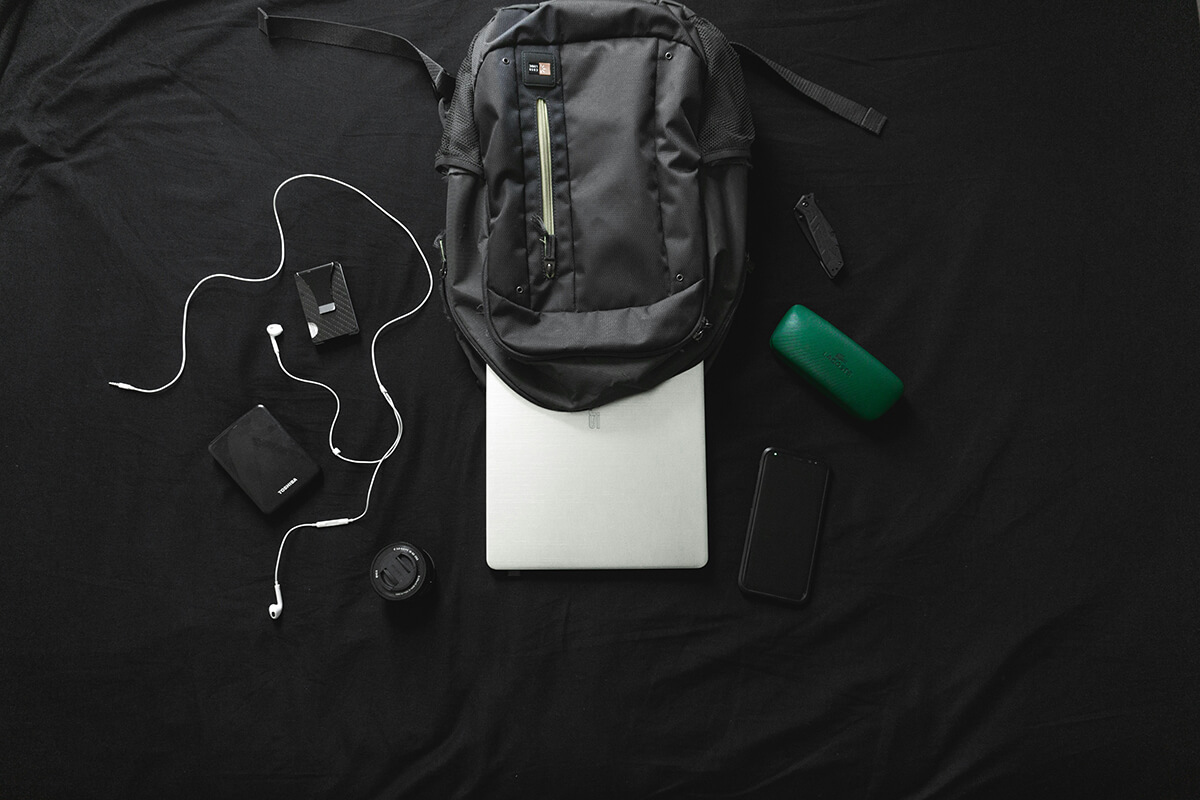 Black laptop backpacks
